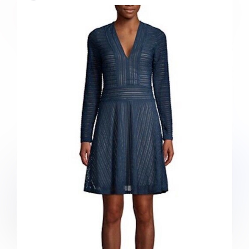 NWOT  BCBG Maxazria Jacquard Flare Dress - Women’s XS